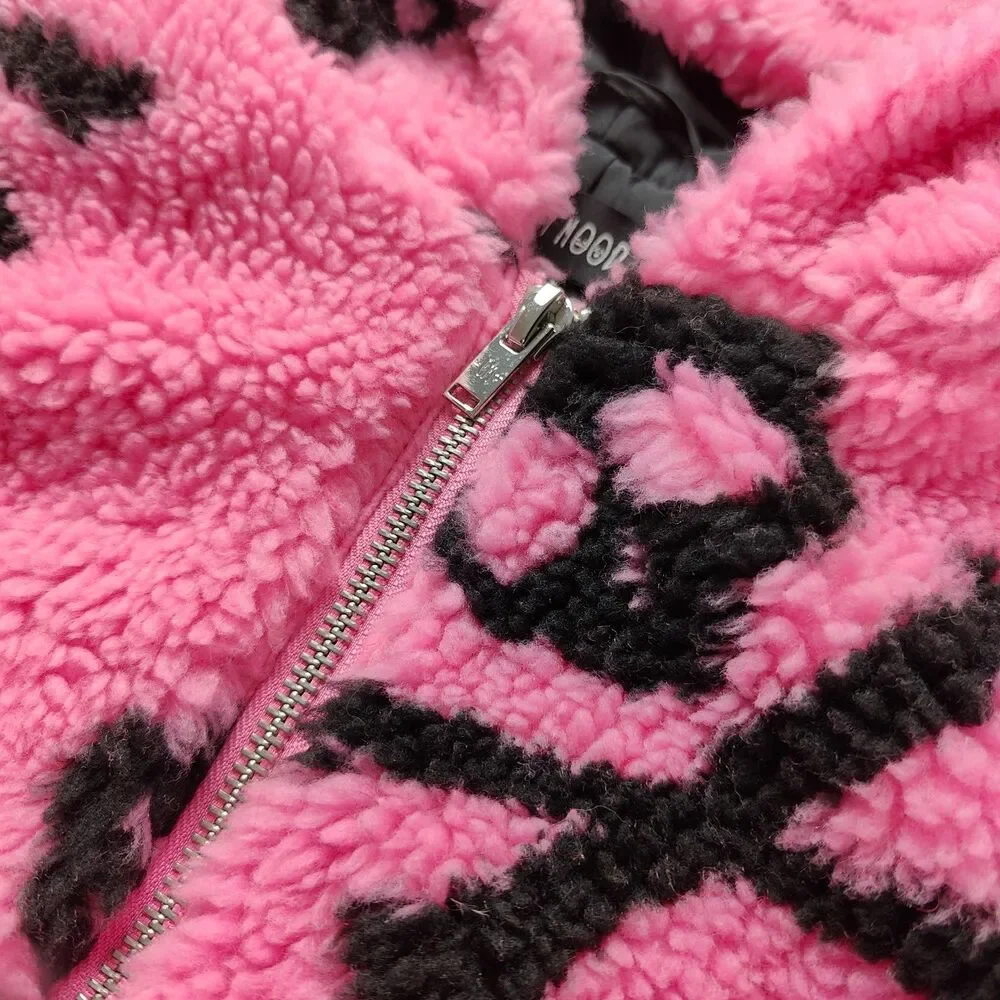 Current Mood Pink Skull Sherpa Jacket - Picture 4 of 5